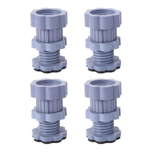 Adjustable Anti-Vibration Washing Machine Support Stand – Non-Slip PVC Lifting Stand (4 Pc Set)