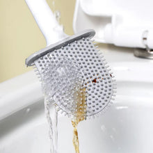 Portable Silicone Toilet Brush – Wall-Mounted, Anti-Drip Cleaner with Non-Slip Handle