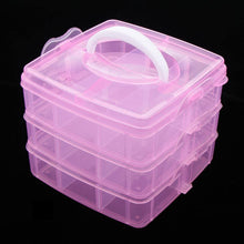Versatile 18-Grid 3-Layer Transparent Plastic Organizer Box with Adjustable Dividers for Jewelry & Fishing Hooks